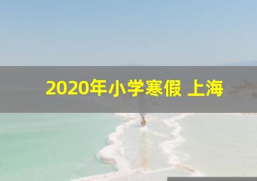 2020年小学寒假 上海